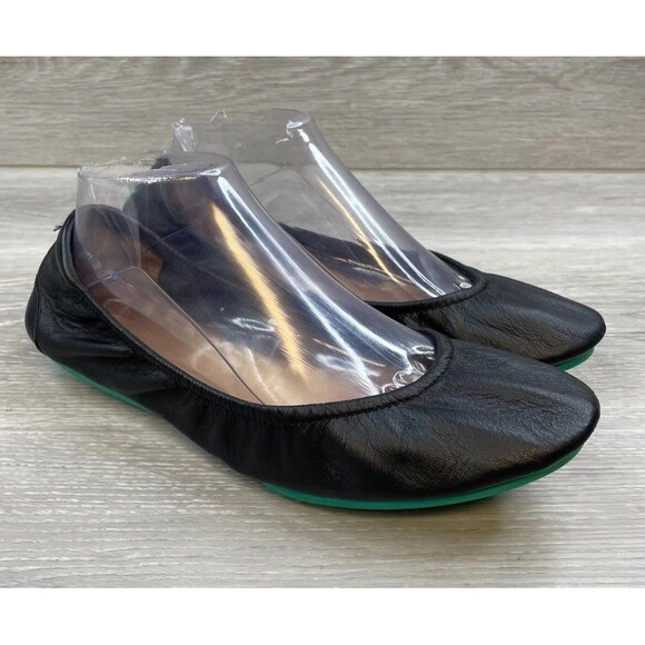 Tieks By Gavieli Women's 10 Black Ballet Leather Flat Comfort Slip-On Dancing - Picture 1 of 11